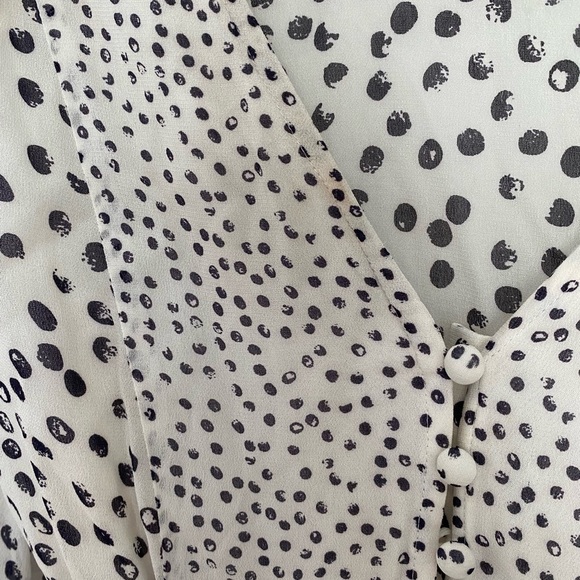 The Kooples Polka Dot Button Front Mini Dress - Picture 11 of 14